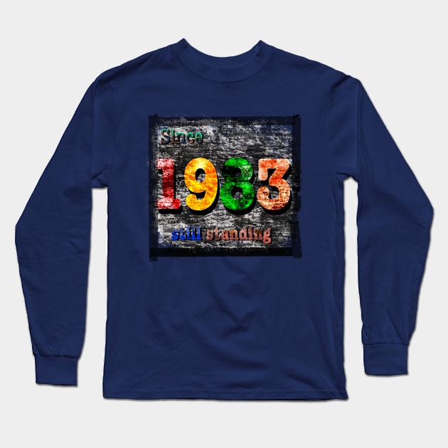 1983 still standing Long Sleeve T-Shirt by Coffeemorning69